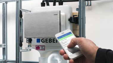 Geberit SetApp – sanitary flush from a smartphone